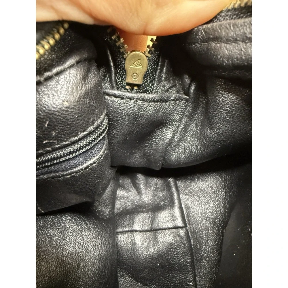 CHANEL Vintage 90s Quilted Suede Small Camera Bag Black Suede Zipper Tassel